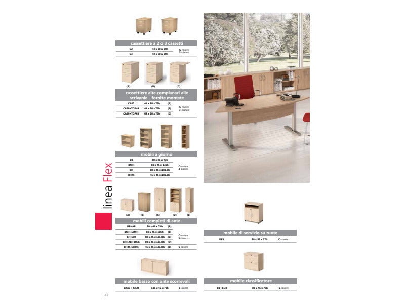 Armadio basso bianco con ante scorrevoli Artexport Bridge/Flex 185x46x73 cm bianco - CR/3
