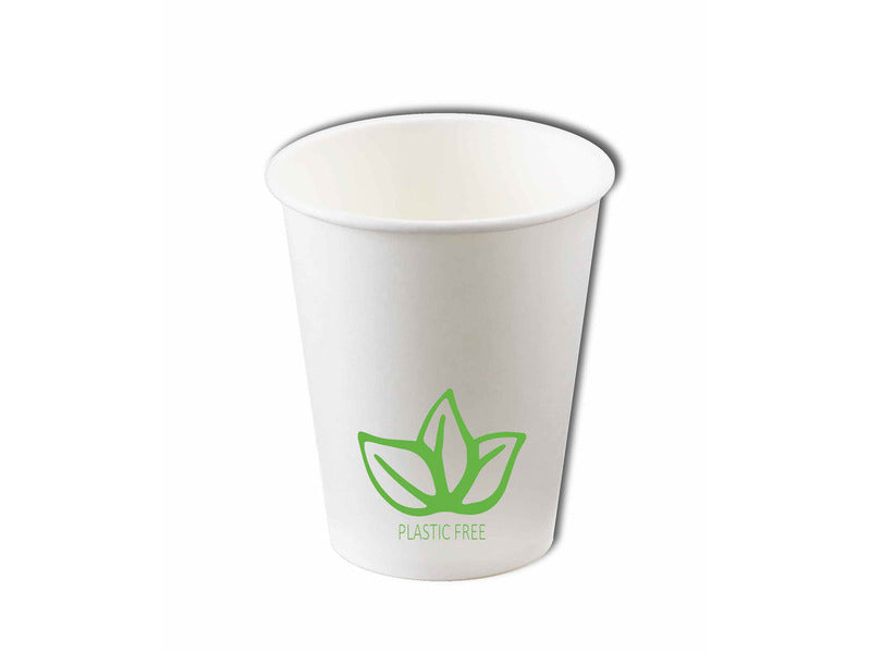 Bicchieri in carta Dopla Green 100 ml bianco - conf. 50 pz