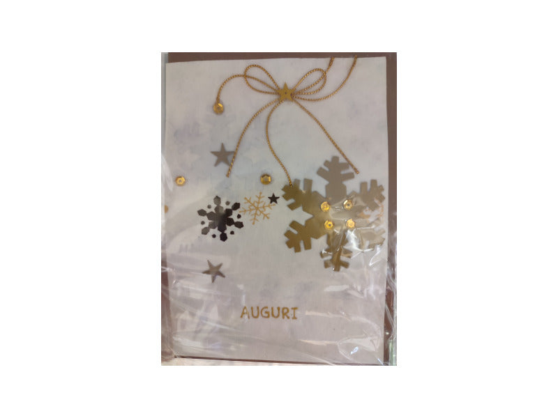 Biglietti di Natale Saemec in carta riso conf. 12 pz 6 soggetti
