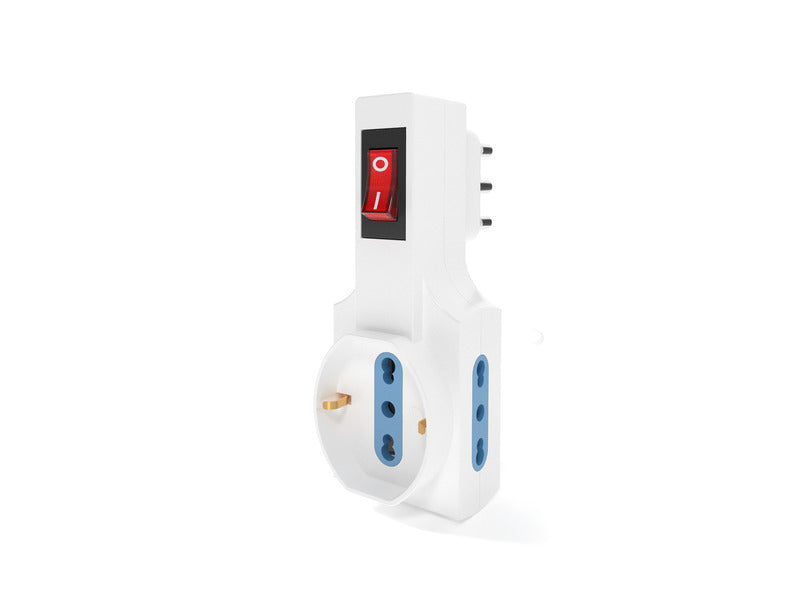 Adattatore italiano Aigostar 1 a 3 vie 16A bianca