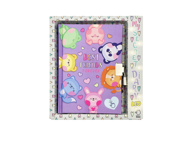 Diario dei segreti Lebez LED 2 soggetti assortiti