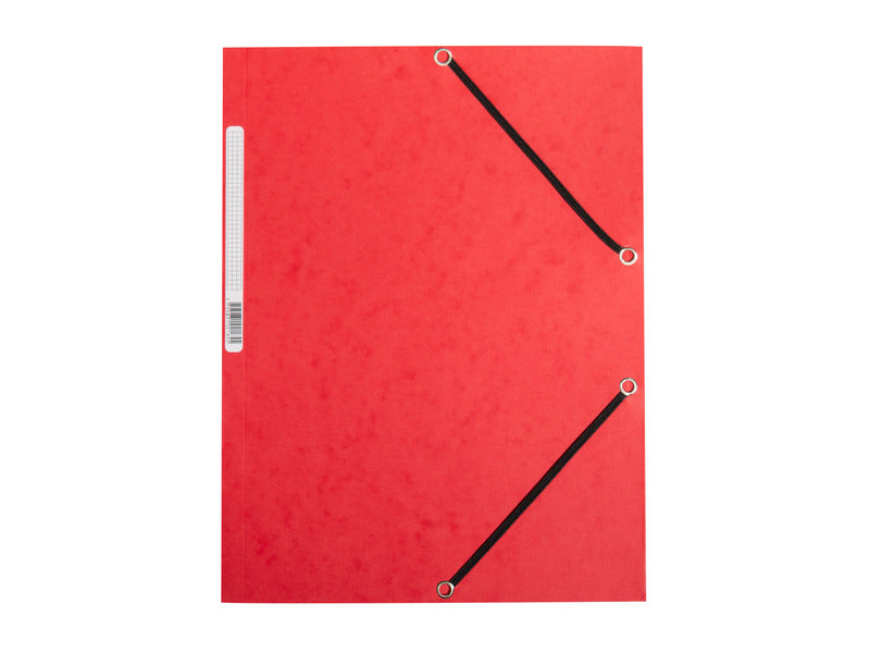 Cartellina a 3 lembi con elastico Q-Connect 24,3x32 cm cartoncino manilla 32x24,3 cm 375 g/m²