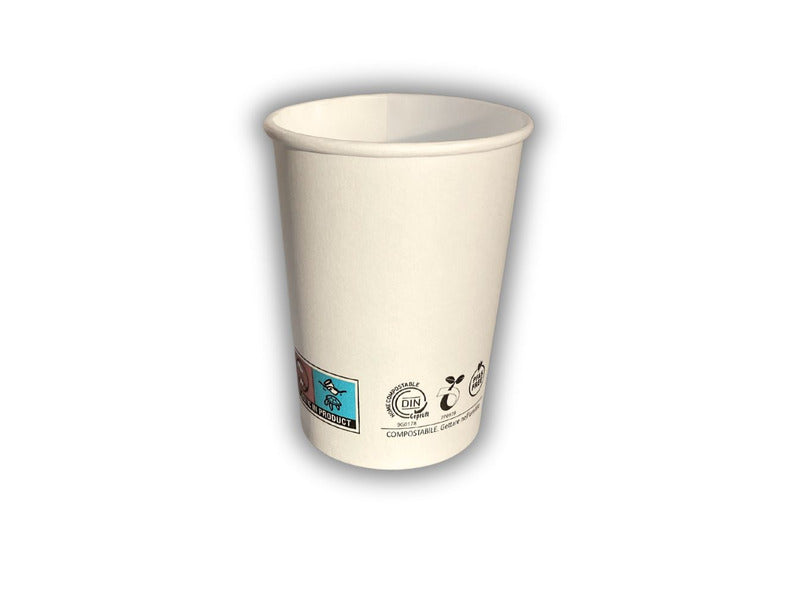 Bicchieri in carta e PLA bianchi Ferrari Bio conf. 50 pz 236 ml FBIO95