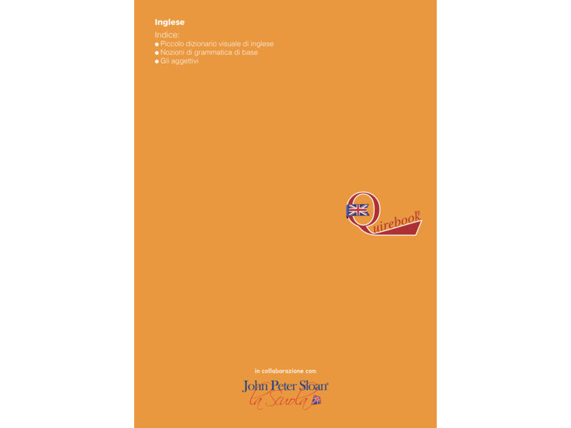 Quaderno rigatura universale Logos Quirebook A4 copertina arancione Inglese primario - rigatura RQ