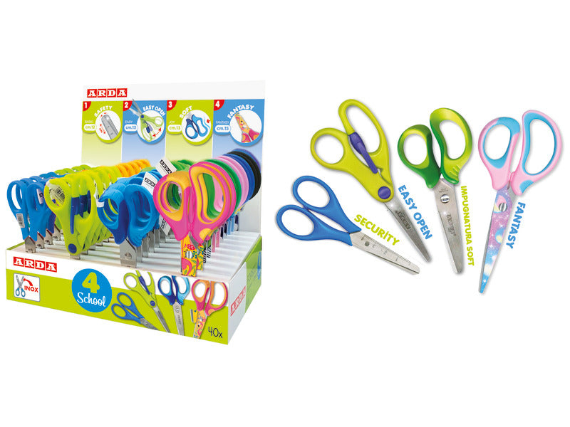 Espositore 80 forbici Arda Mix fantasie assortite FO1ESP