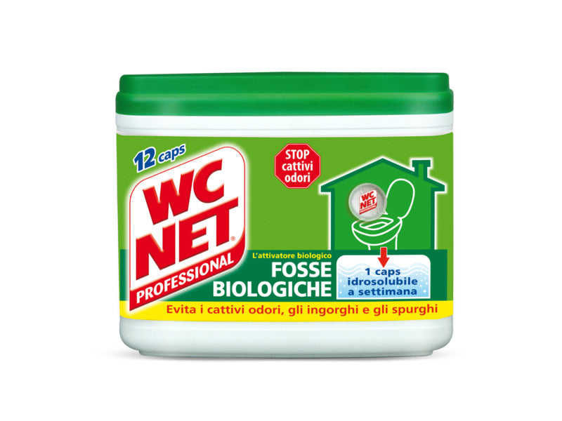 Bio-attivatore WC Net fosse biologiche - conf. 12 capsule idrosolubili M74408