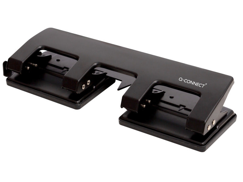 Perforatore a 4 fori Q-Connect nero 25 fogli