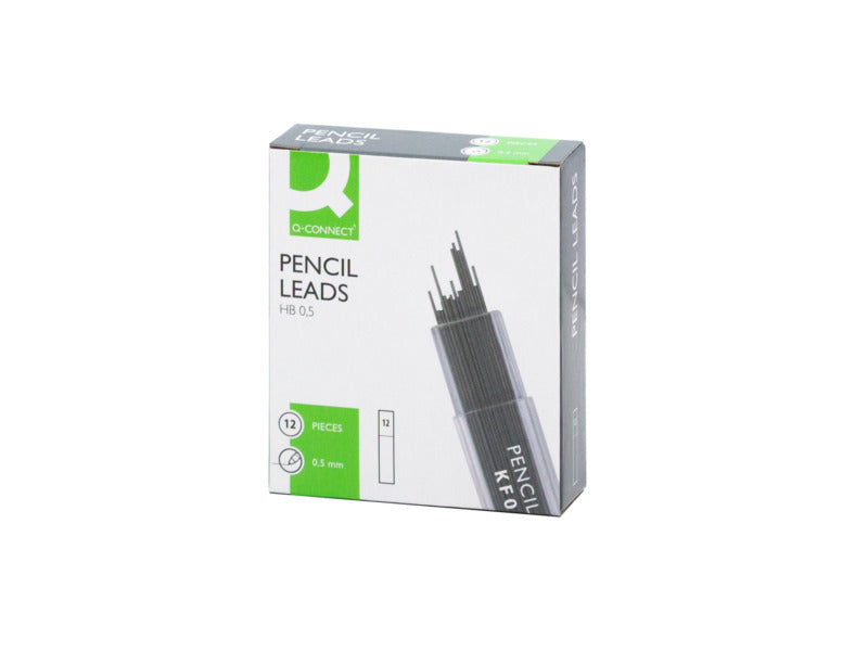 Astuccio 12 mine HB in grafite Q-Connect 0,5 mm