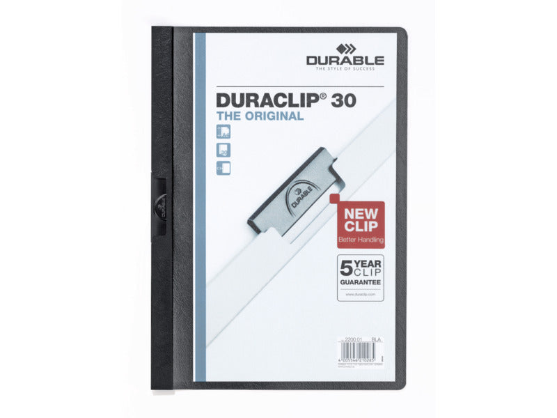 Cartellina con clip Durable DURACLIP® A4 - dorso 3 mm - capacità 30 fogli
