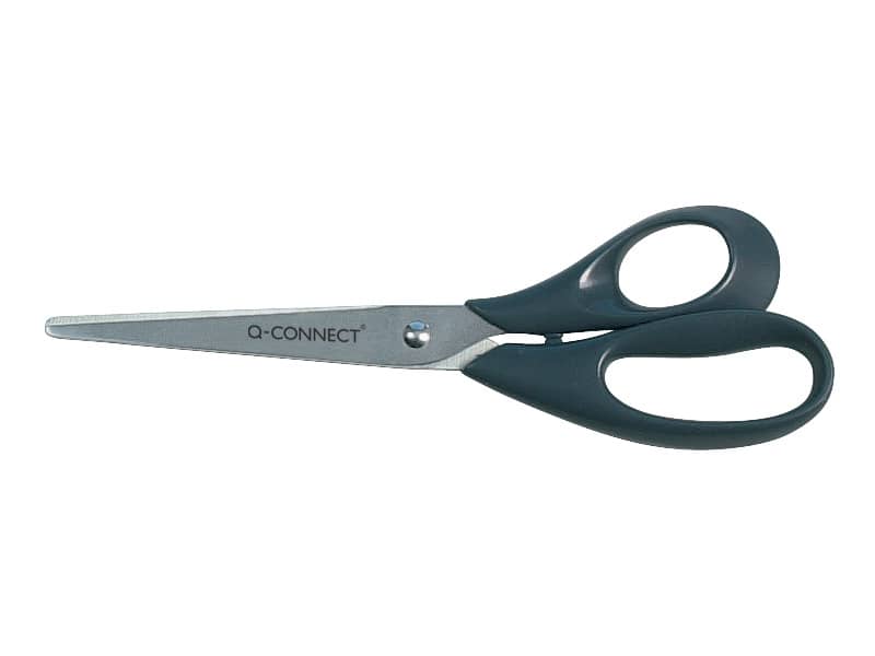 Forbici universali in blister Q-Connect nero 20,5 cm - E- IA