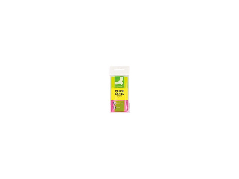 Foglietti riposizionabili Q-Connect Neon assortiti 38x51mm blister 3 blocchetti da 50