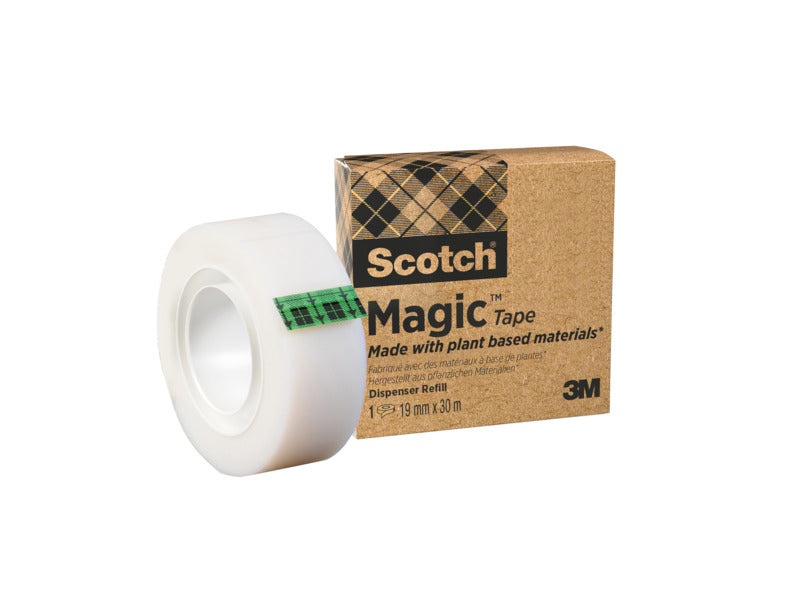 Nastro adesivo Scotch® Magic™ Più Verde 19 mm x 30 m trasparente opaco 9-1930R