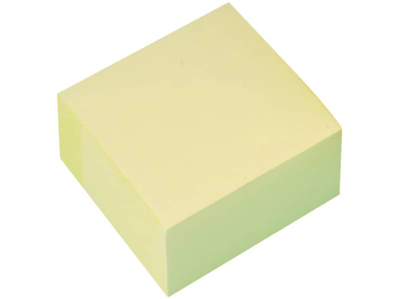 Foglietti riposizionabili Q-Connect 76x76 mm giallo blocchetto da 400 ff - KF01346FSC