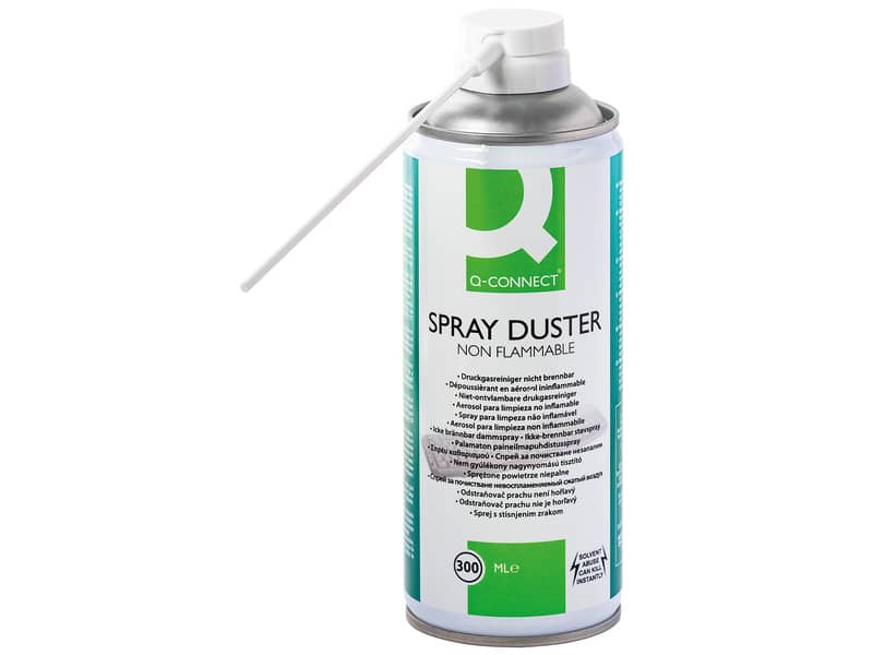 Aria compressa spray per pulizia Q-Connect non infiammabile 300 ml