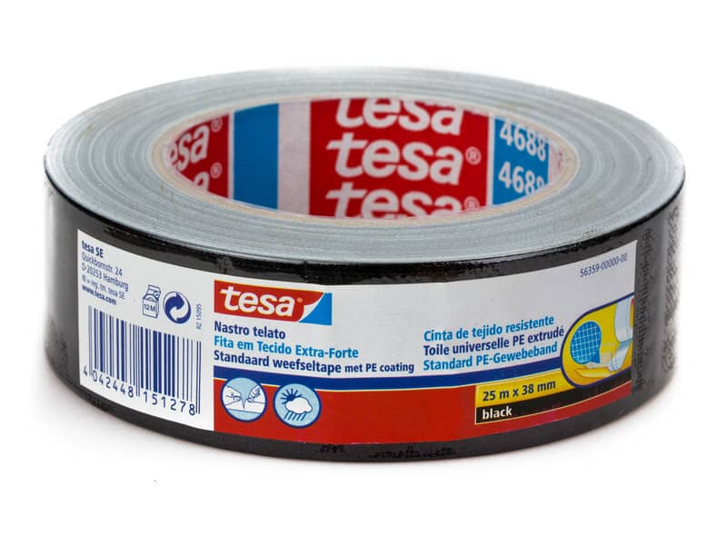 Nastro adesivo tesa TELATO 38 mm x 25 m nero --00