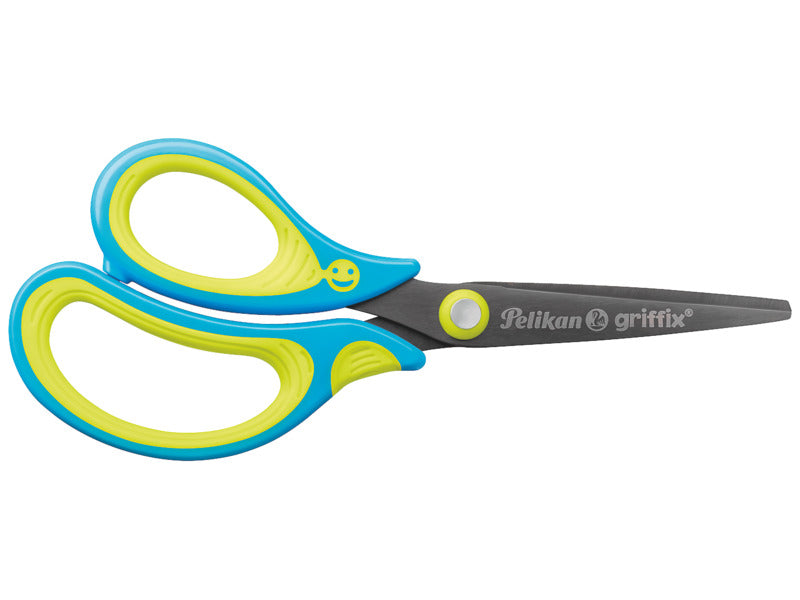 Forbici Griffix 15 cm blu in confezione da 5 pezzi mancini