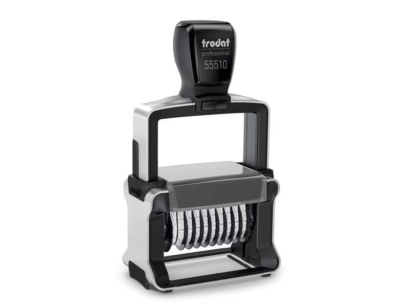 Numeratore autoinchiostrante a 10 cifre TRODAT PROFESSIONAL 4.0 in acciaio
