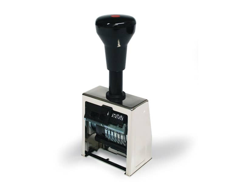 Timbro numeratore in metallo Reiner B6K Block metallo