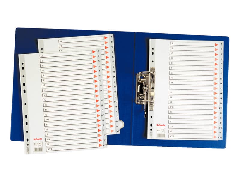 Divisore per rubrica Esselte alfabetica A-Z A4