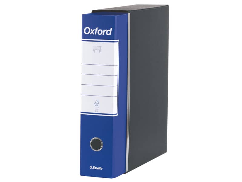 Registratore con custodia Esselte G83 Oxford commerciale 29,5x32 cm - dorso 8 cm