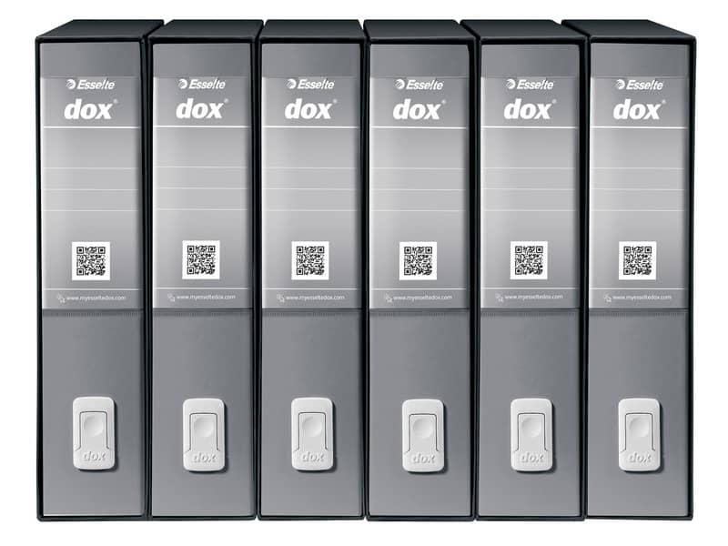 Registratore a leva DOX2 Protocollo S. Francisco 28,5x35 cm - dorso 8 cm grigio - D15207