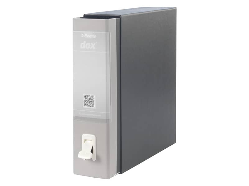 Registratore a leva DOX1 Commerciale S. Francisco 28,5x31,5 cm - dorso 8 cm grigio - D15107