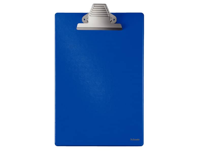 Portablocco con clip Esselte Grande Capacità cartoncino/polipropilene 22x36 cm blu
