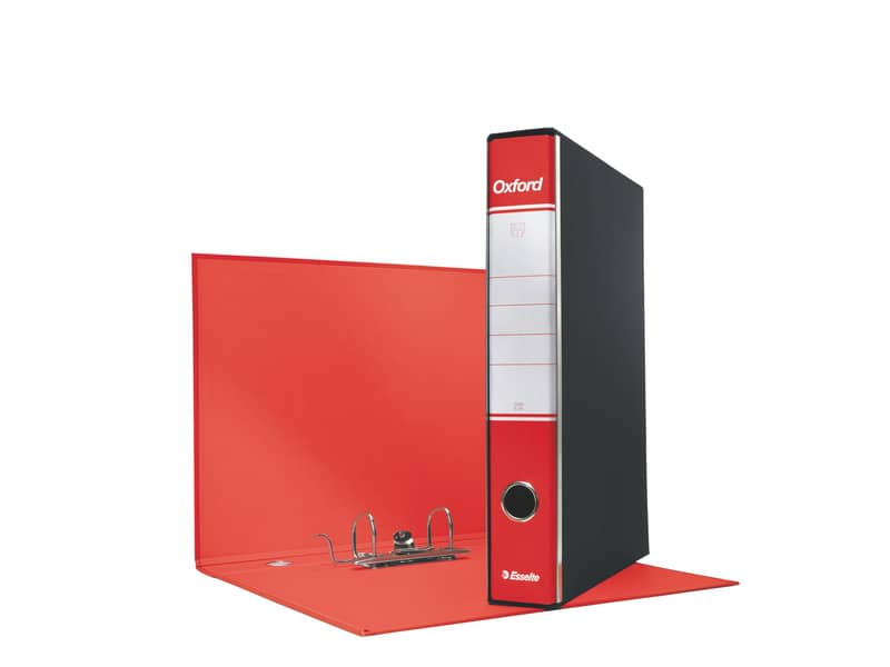 Registratore con custodia Esselte G82 Oxford commerciale 29,5x32 cm - dorso 5 cm