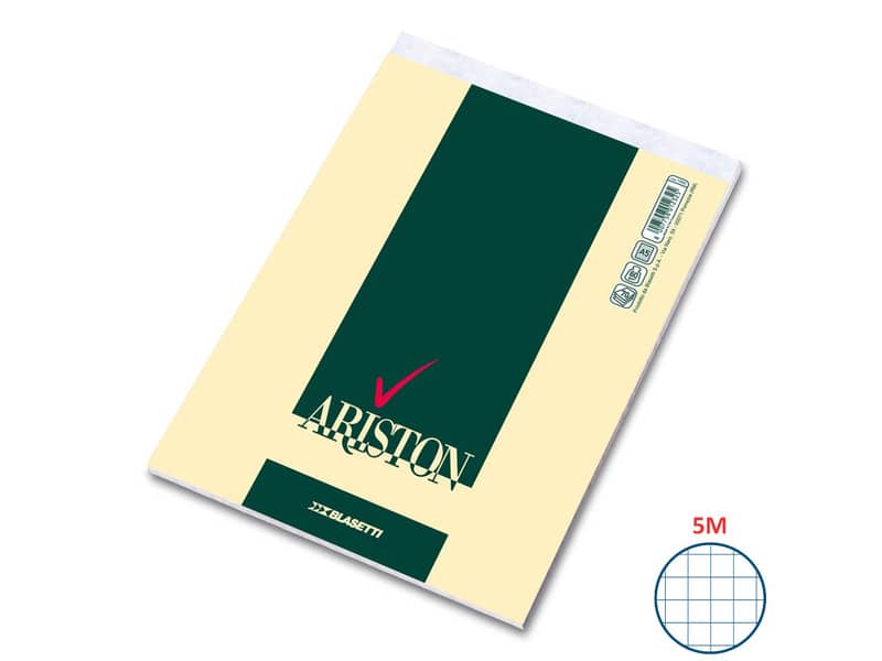 Blocco con punto metallico Blasetti Ariston 70 ff quadretti 5M A5 15x21 cm 1066