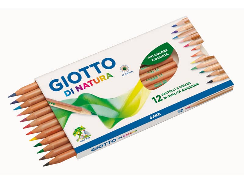 Matite colorate GIOTTO di Natura assortiti astuccio da 36 - F240800