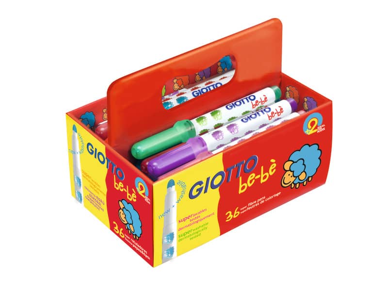 Superpennarelli GIOTTO be-bè punta super resistente 5 mm assortiti Schoolpack da 36