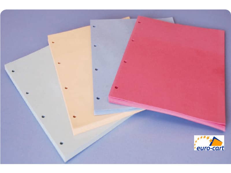Divisori in cartoncino Manilla con fori EURO-CART 23x30 cm azzurro confezione da 100 pz. DM04AZ C/FORI_DESK
