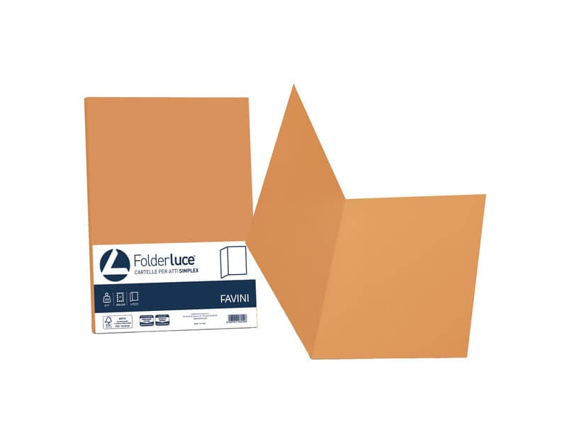 Cartellina semplice FAVINI FOLDER S cartoncino Simplex Luce&Acqua 200 g/m² 25x34cm mix 5 colori conf. 50 - A50X664