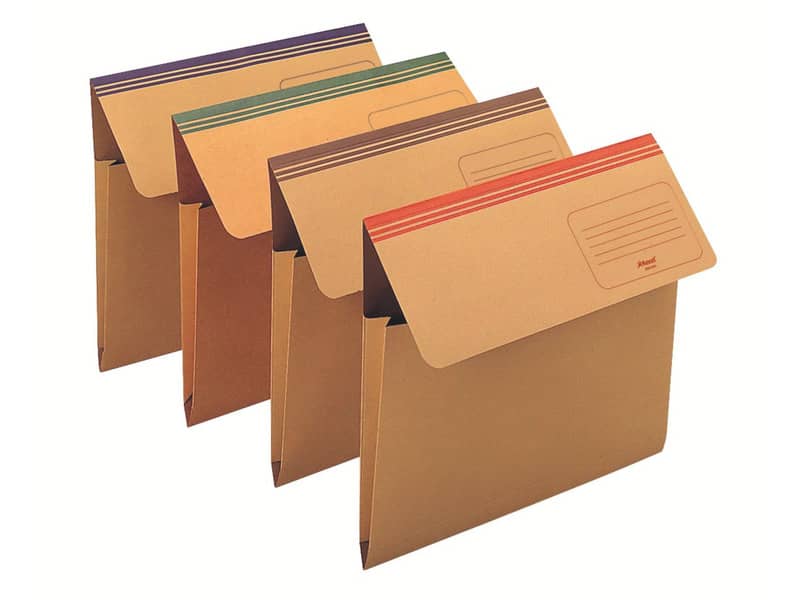 Cartelline a busta King Mec Dixie Mec con soffietto da 4 cm assortiti - 33,7x26,2 cm conf. da 20 pezzi