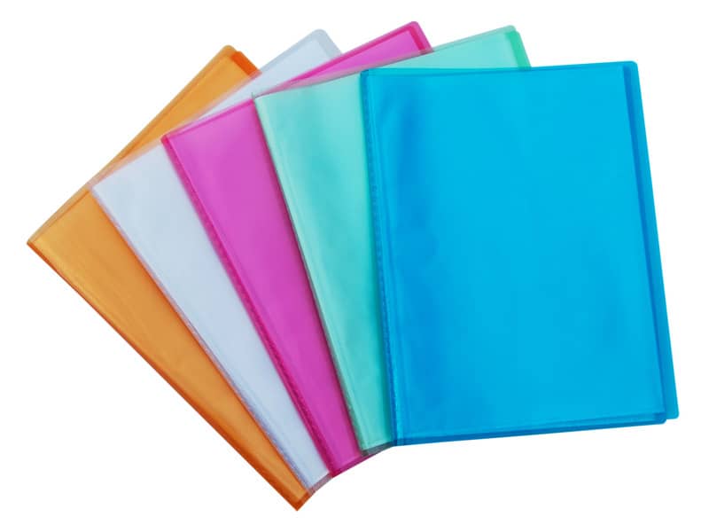 Portalistini fogli fissi Favorit buccia d'arancia 22x30 cm 20 buste assortiti