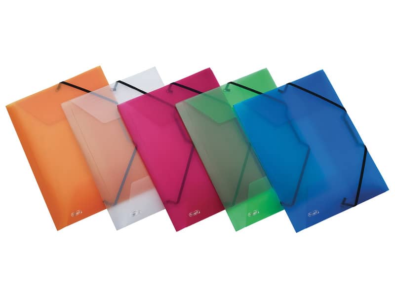 Cartellina a 3 lembi con elastico FAVORIT Lumina 22x30 cm - dorso espandibile 0-3 cm