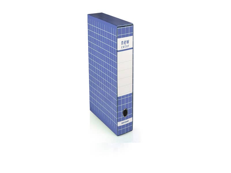 Registratore protocollo BREFIOCART New Color Mignon 35x28,5 cm dorso 5 cm con custodia blu - .BL