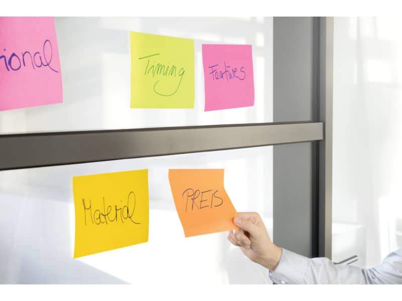 Foglietti riposizionabili Post-it® Super Sticky Meeting Notes Large assortiti conf. 4 blocchetti da 45 ff - 6845-SS EU