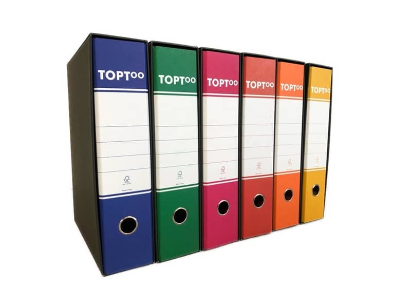 Registratore commerciale TOPToo con custodia dorso 5 cm arancio 23x30 cm -FMCRTU5AR