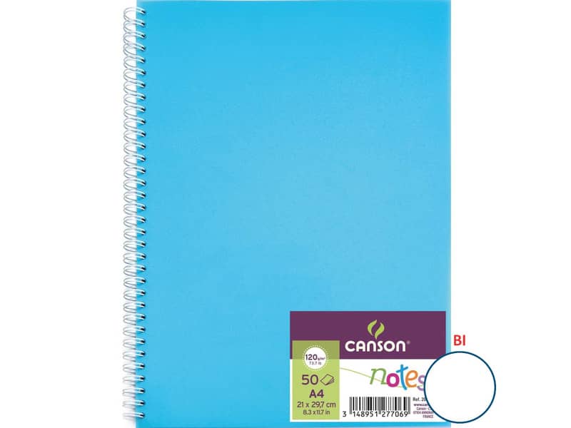 Quaderno a spirale Canson A4 - 50 fogli assortiti C200003028