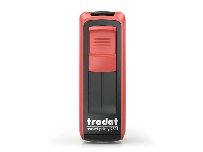 Timbri autoinchiostranti tascabili Trodat Pocket Printy 9511 38x14 mm nero/rosso