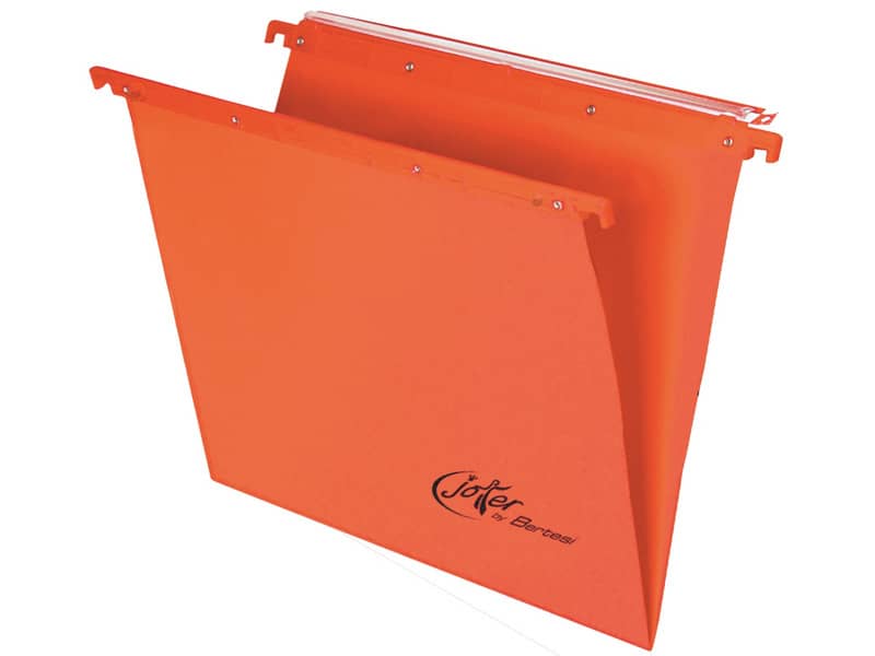Cartelle sospese orizzontali per cassetti Linea Joker 39 cm fondo V - arancio conf. 25 pezzi 400/395 LINK - A2