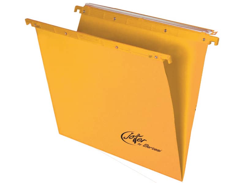 Cartelle sospese orizzontali per cassetti Linea Joker 39 cm fondo V - arancio conf. 25 pezzi 400/395 LINK - A2
