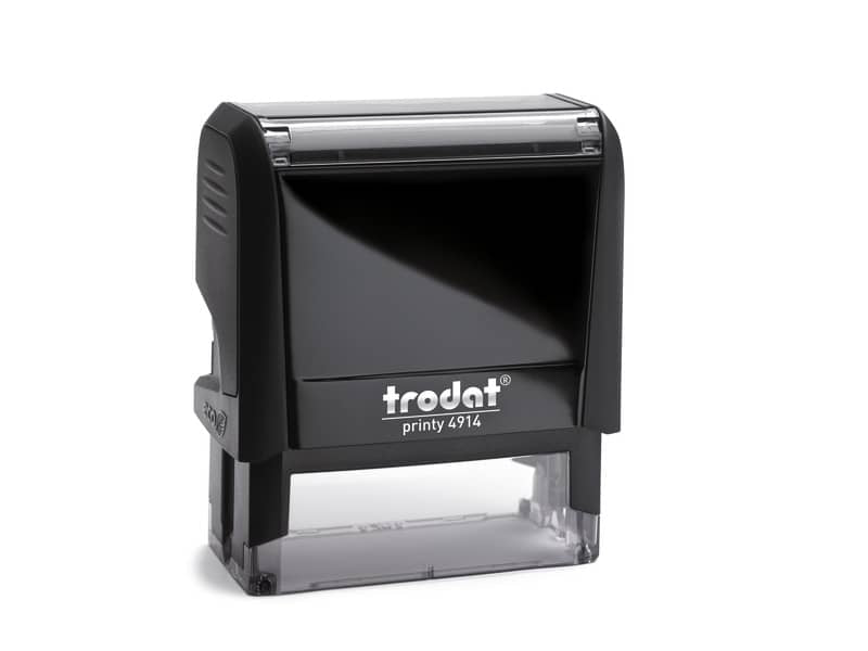 Timbro autoinchiostrante max 7 righe Trodat eco PRINTY 4914 - 64x26 mm nero
