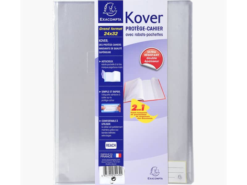 Portalistino Kover - 24x32 cm Exacompta trasparente 32430E