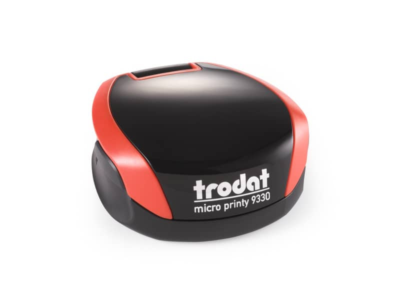 Micro Printy 9330 - Timbro di testo tascabile PERSONALIZZATO dimensione pers.ne Ø30 mm - fino a 7 righe