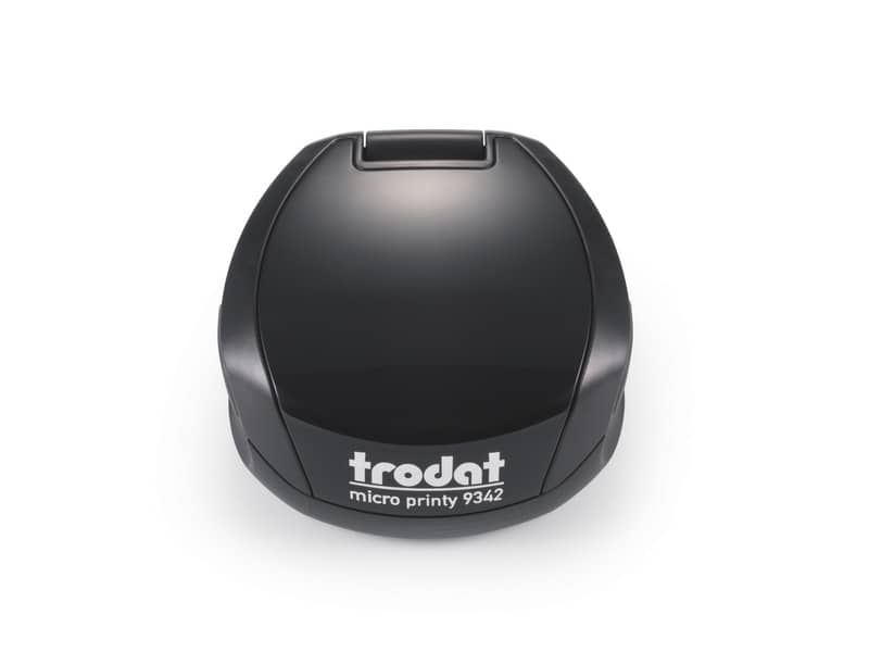 Micro Printy 9342 Timbro di testo tascabile PERSONALIZZATO dimensione max pers.ne Ø42 mm - fino a 9 righe