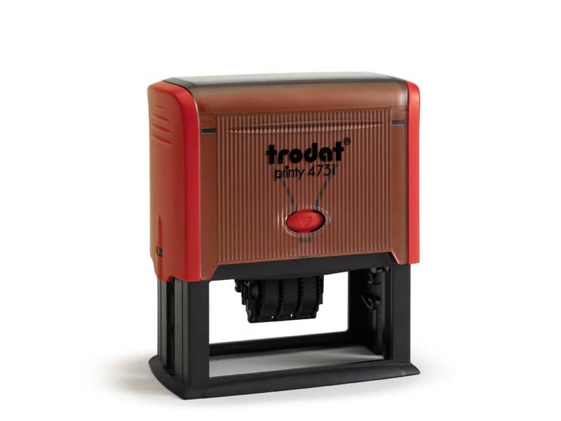 Printy 4731 - Datario con testo PERSONALIZZATO fino a 3+3 righe dimens. max personalizzazione 70x30 mm