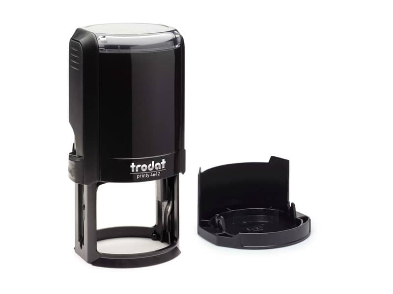Printy 4642 - Timbro di testo PERSONALIZZATO fino a 9 righe dimensione max personalizzazione Ø42 mm