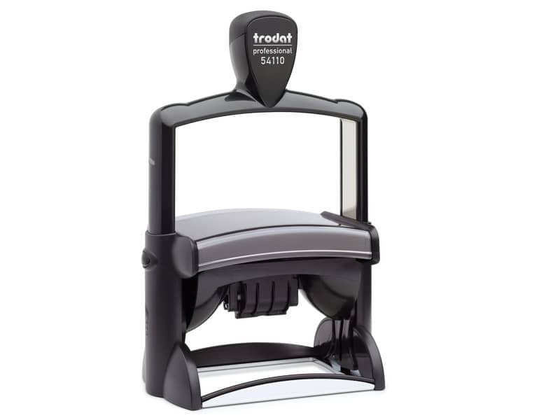 Professional - Datario con testo PERSONALIZZATO dimensione max per.ne 85x44 mm - fino a 6+6 righe
